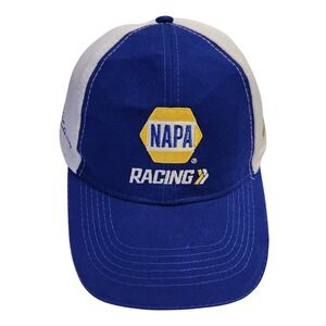 NAPA Racing Embroidered Baseball Cap‎ Blue White Trucker Style Adjustable